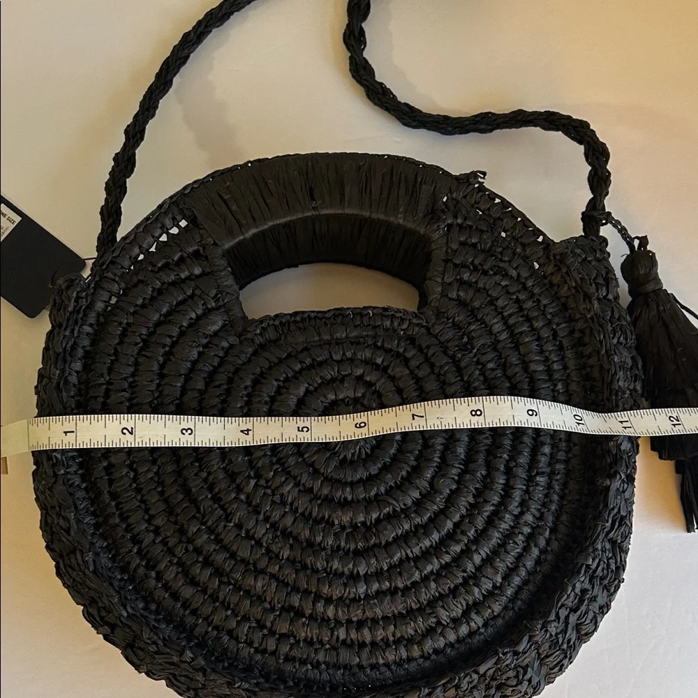 NWT LUCKY BRAND Straw Tassel Crossbody Clutch Bag - Picture 10 of 10